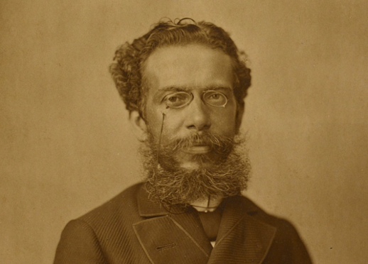 Retrato do escritor brasileiro Machado de Assis (1839-1908) 